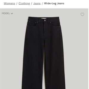 Madewell-Perfect Vintage Wide Leg-Black